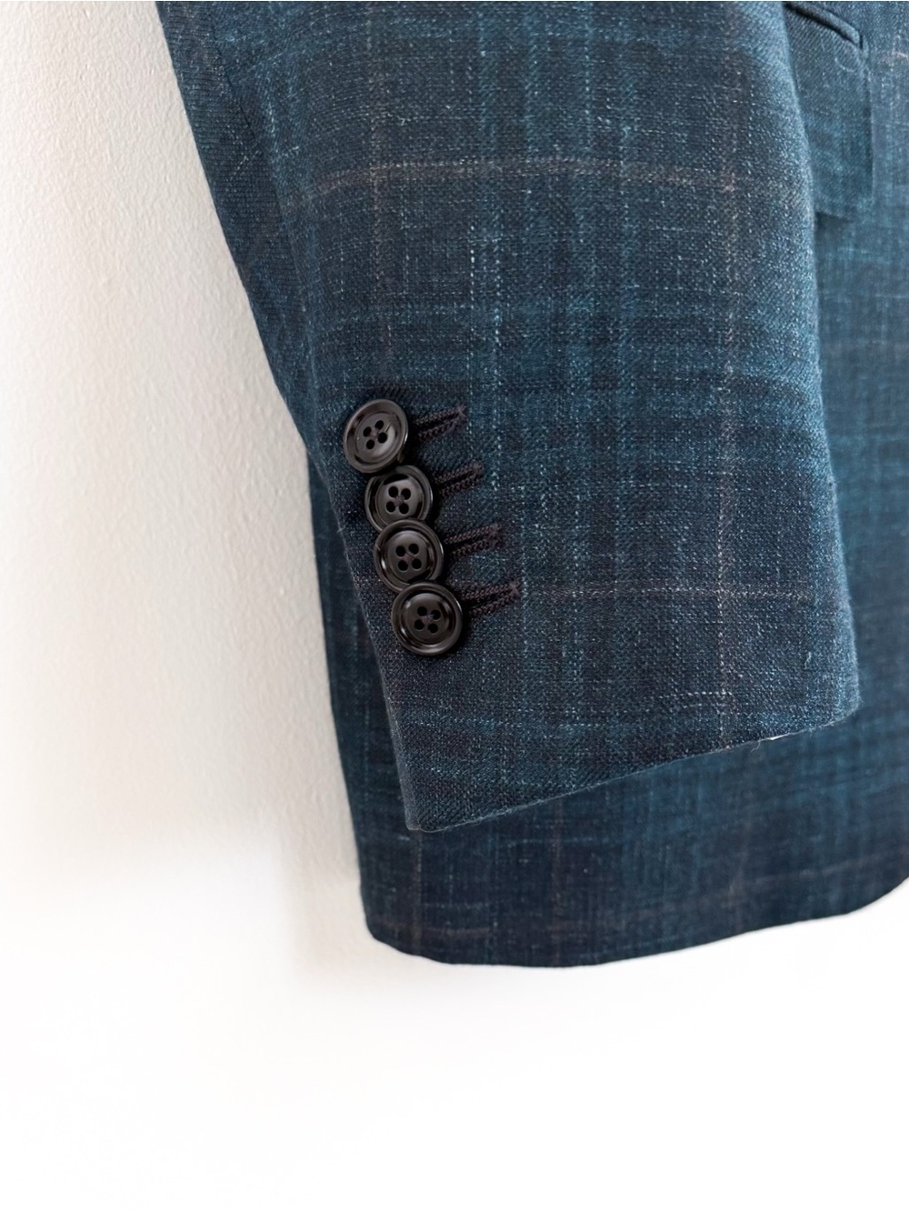 NEW Ermenegildo Zegna Cashmere Milano Easy Teal Plaid Sport Coat Men Blazer 40R - Picture 8 of 16